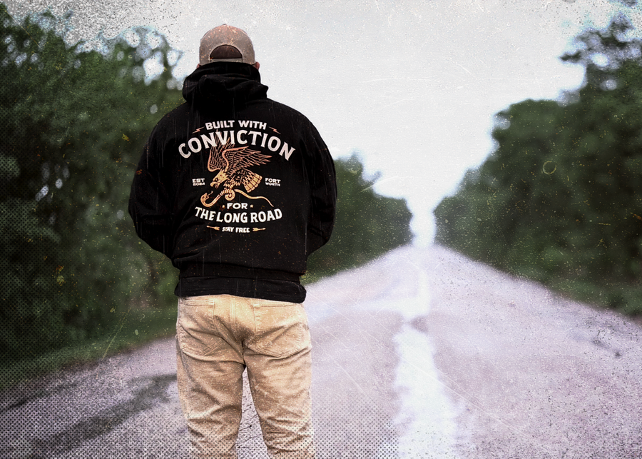 Free apparel — Built with Conviction hoodie